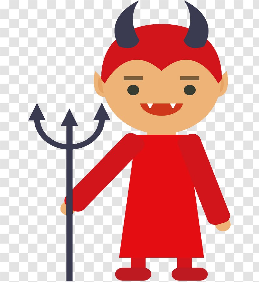 Red Devil Demon Clip Art - Fictional Character Transparent PNG