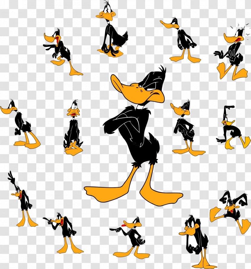 Daffy Duck Bugs Bunny Cartoon Looney Tunes - Yellow - Various Comics Transparent PNG