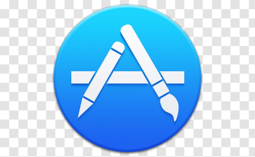 Blue Computer Icon Symbol - Apple Appstore Transparent PNG