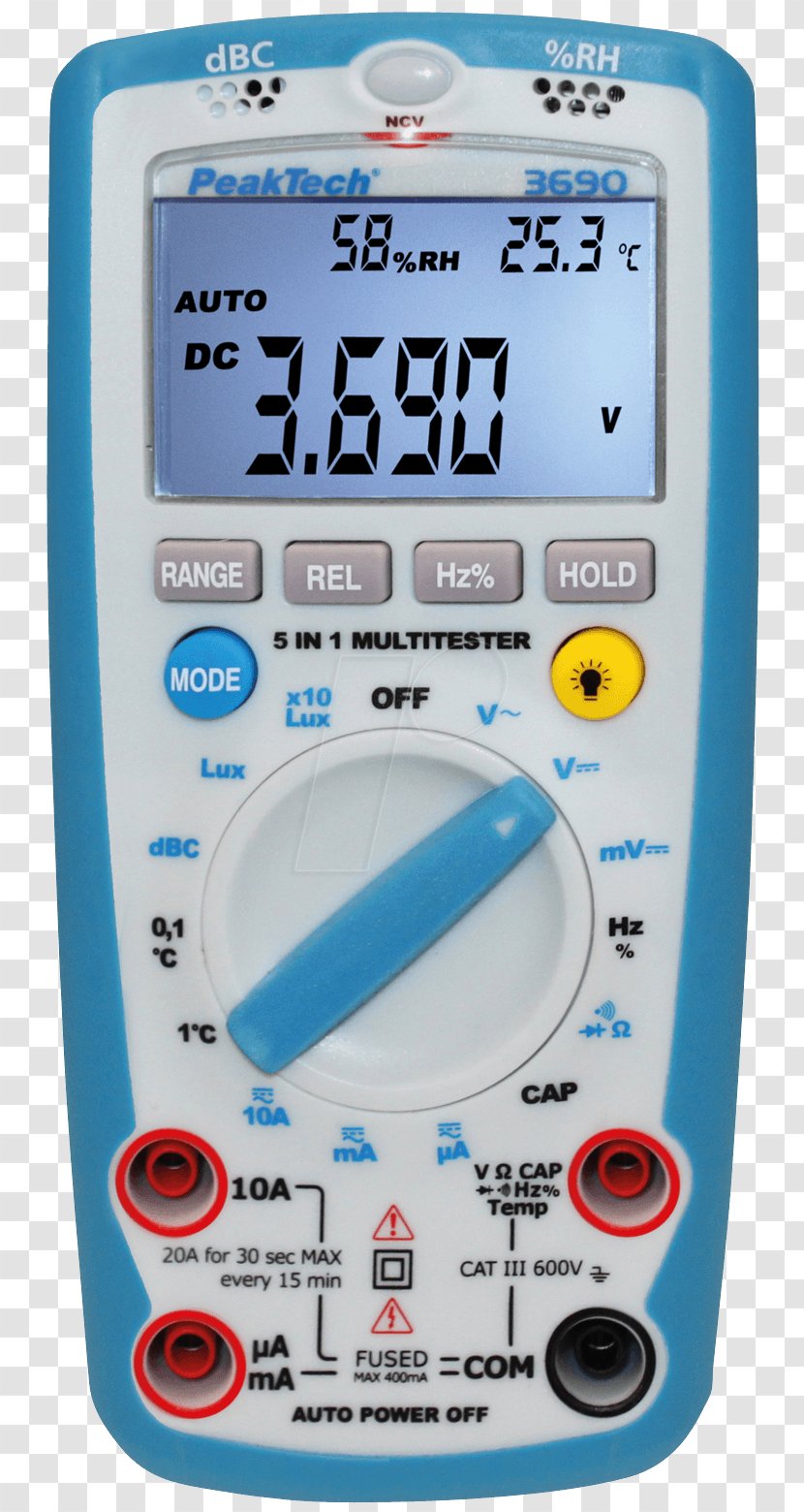 Digital Multimeter Measuring Instrument True RMS Converter Measurement - Data - Hardware Transparent PNG