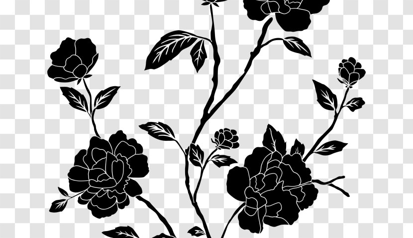 Clip Art Black Rose - Pedicel - Transparent Background Drawing Transparent PNG