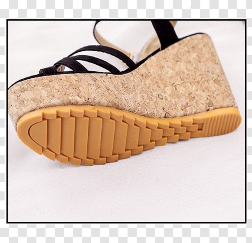Sandal Shoe - Beige - Fish Mouth Cloth Shoes Transparent PNG
