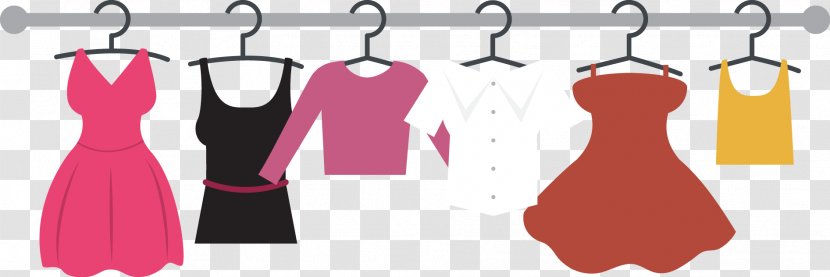 Dress Clothing Clothes Hanger Suit - Women Hanging Rods On Display Transparent PNG