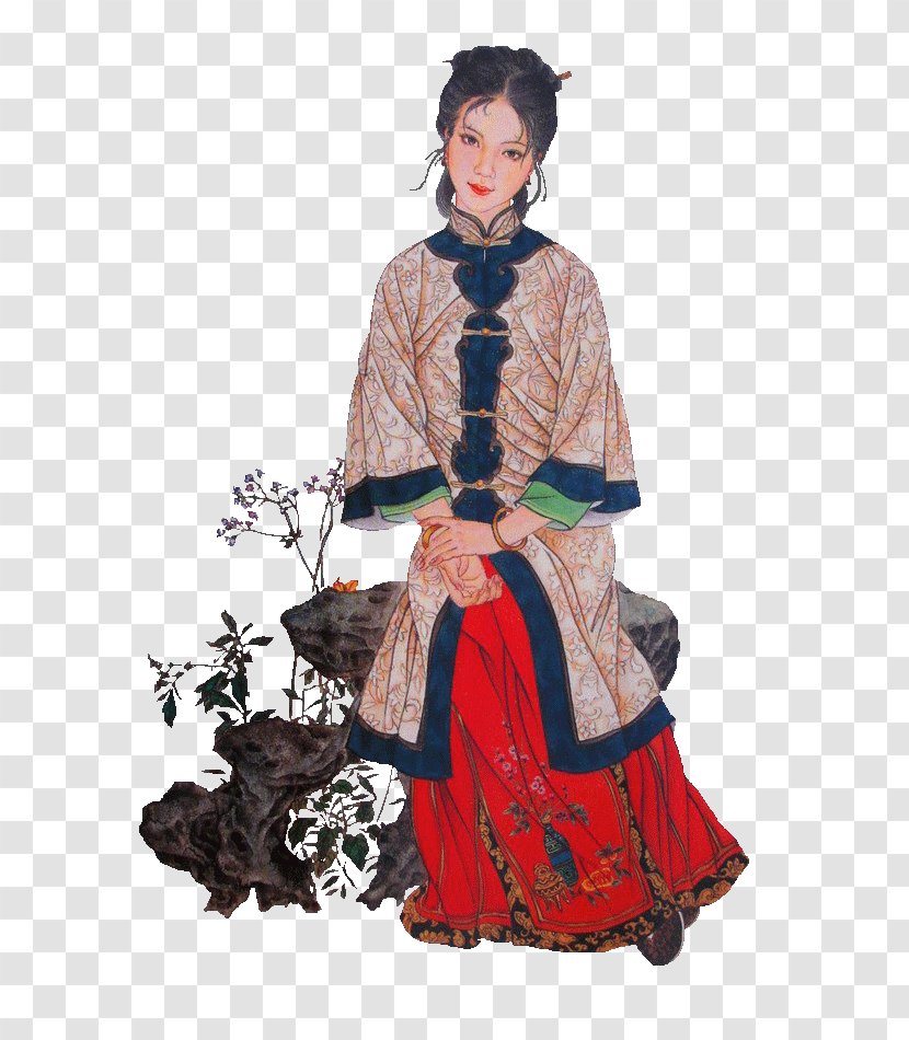 Wang Xifeng Dream Of The Red Chamber Qing Dynasty Pinger Jia Qiaojie - Art - Women In Ancient China Transparent PNG