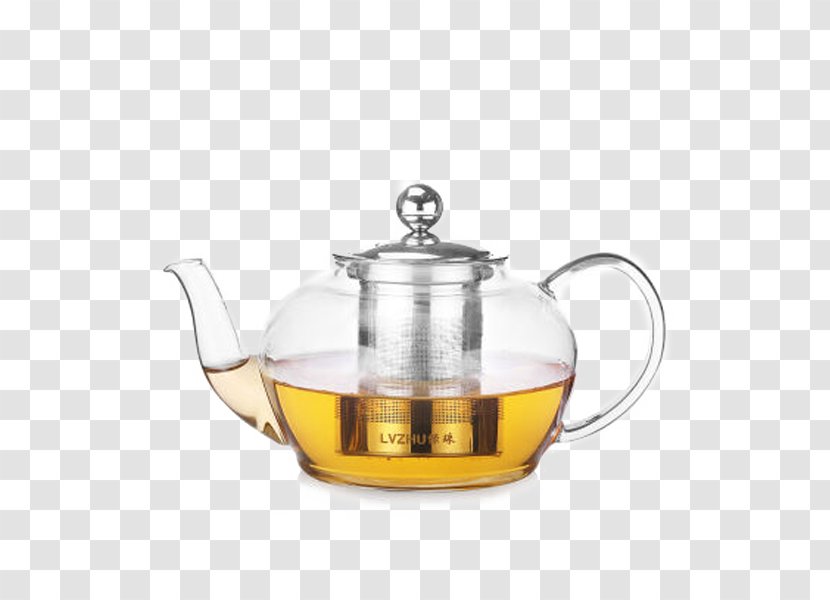 Teapot Glass Teaware - Stovetop Kettle - Heating Flame Grass Tea Jug Transparent PNG