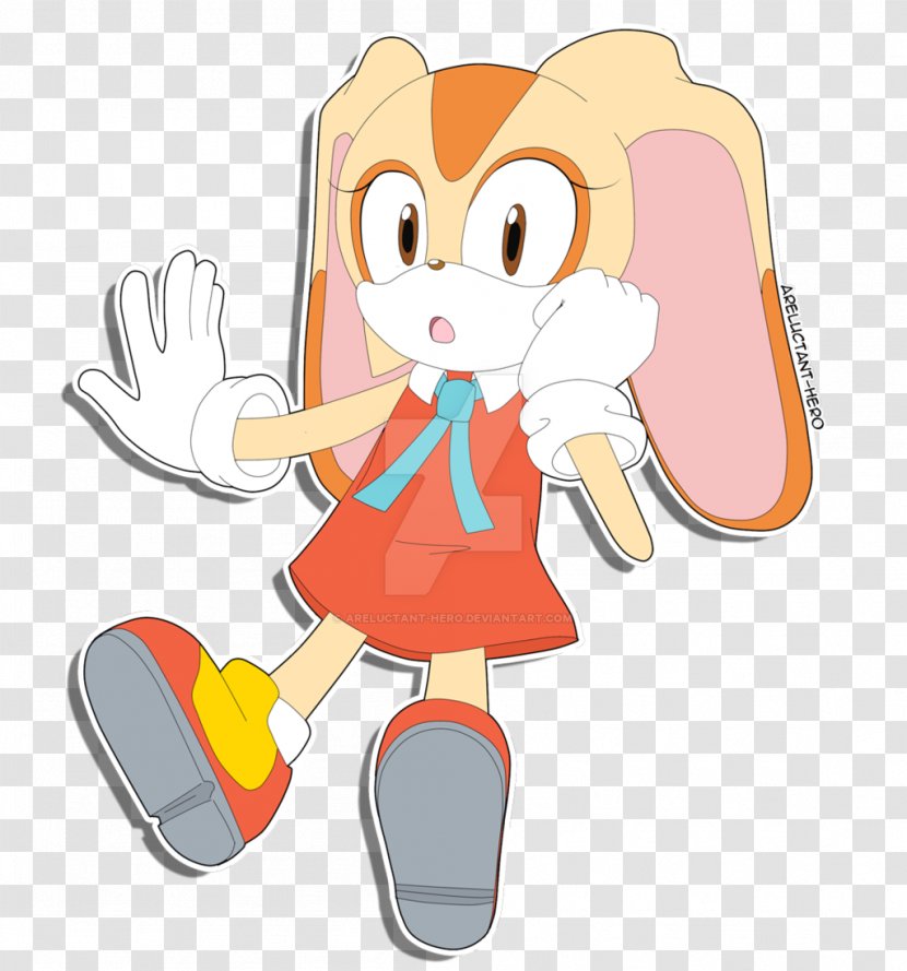 Cream The Rabbit Oswald Lucky Easter Bunny Character - Frame - Scatters Transparent PNG
