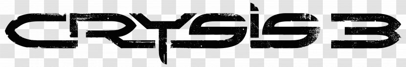 Crysis 2 Logo Brand Font - Black And White Transparent PNG