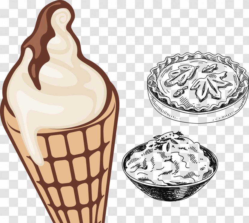 Chocolate Ice Cream Sundae Dame Blanche Transparent PNG