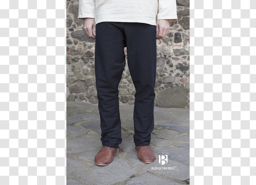 Thorsberg Moor Middle Ages Robe Pants Viking - Denim - Jeans Transparent PNG