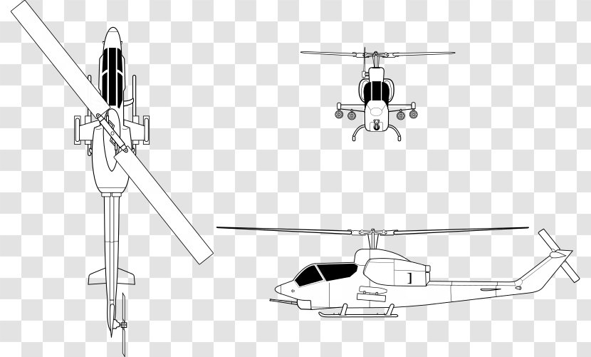 Bell AH-1 SuperCobra Cobra Helicopter UH-1 Iroquois AH-1Z Viper - Apache Transparent PNG