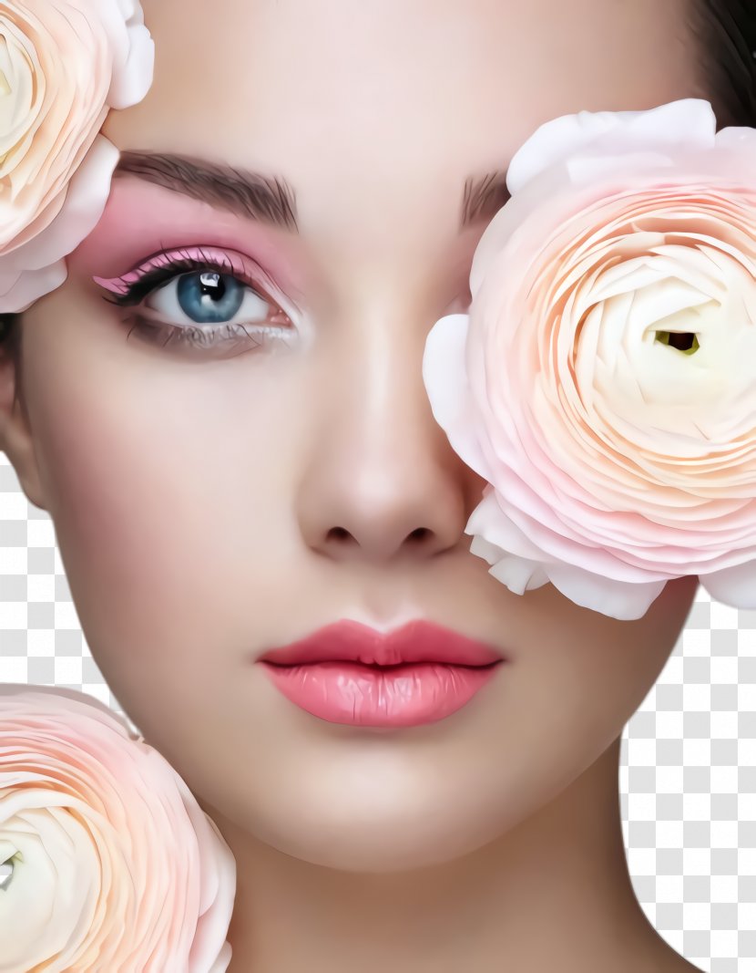 Face Hair Skin Lip Cheek - Head Eyelash Transparent PNG