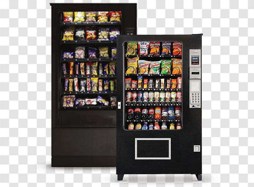 Vending Machines Combo Fizzy Drinks Snack - Sales - Display Case Transparent PNG