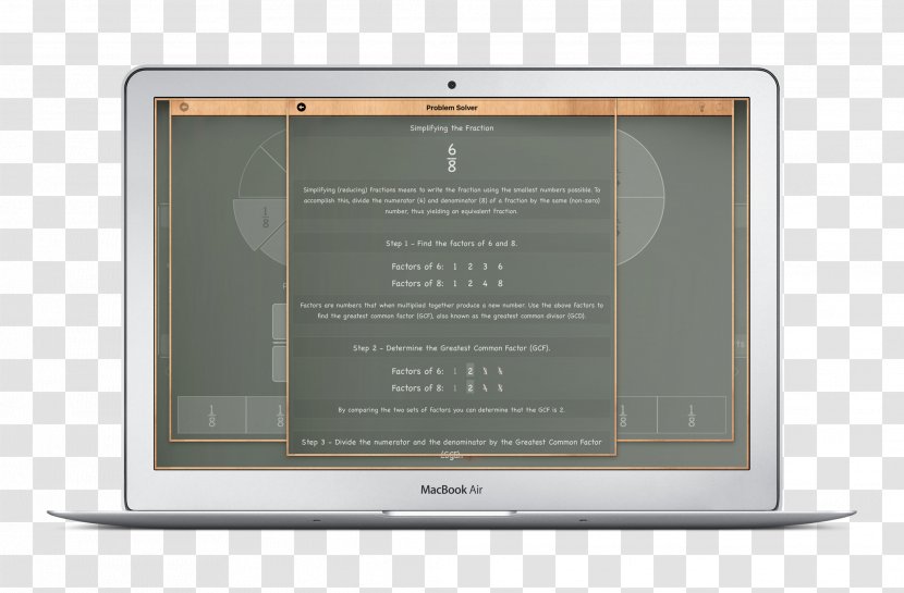 Fraction Mathematics Greatest Common Divisor Multiplication Worksheet - Lesson Transparent PNG
