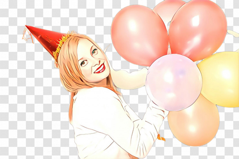 Balloon Party Supply Pink Happy Smile Transparent PNG