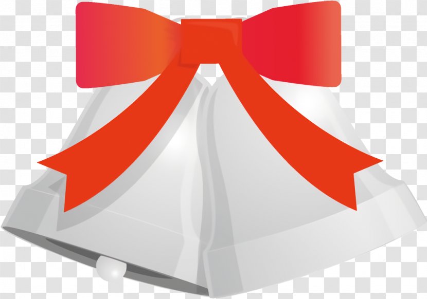 Jingle Bells Christmas - Ribbon Orange Transparent PNG