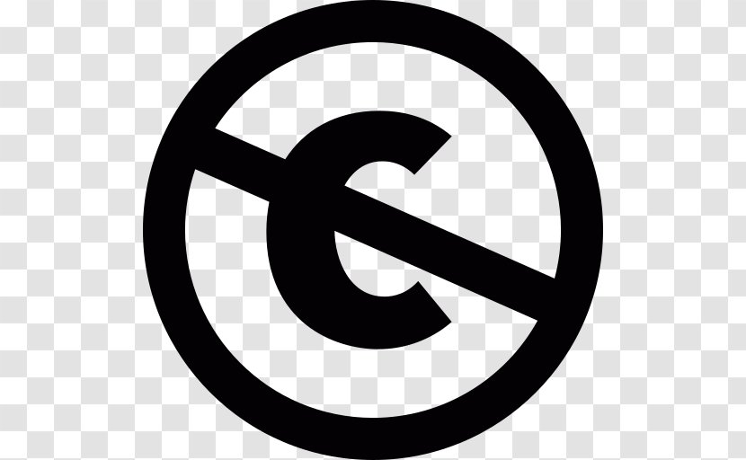 Creative Commons License Licence CC0 Copyright - Black And White Transparent PNG