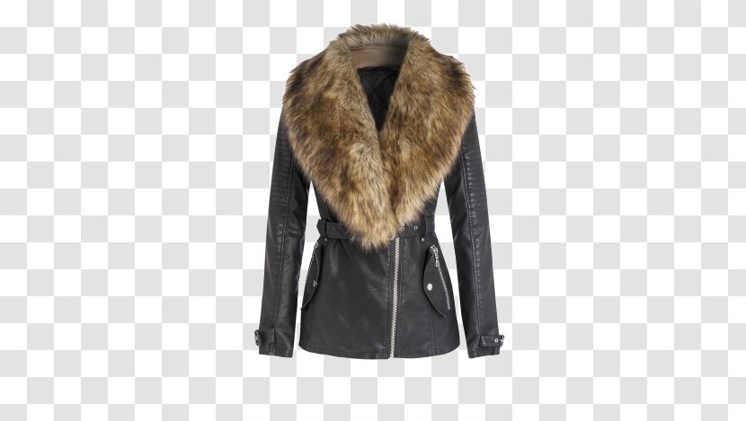 Fur Clothing Winter Leather Jacket - Debenhams Transparent PNG
