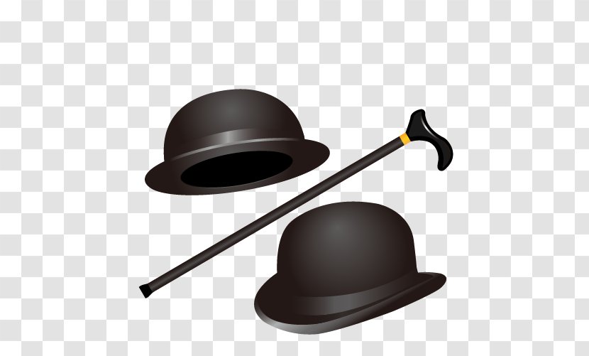Bowler Hat Stock Photography Top - Gentleman And Cane Transparent PNG