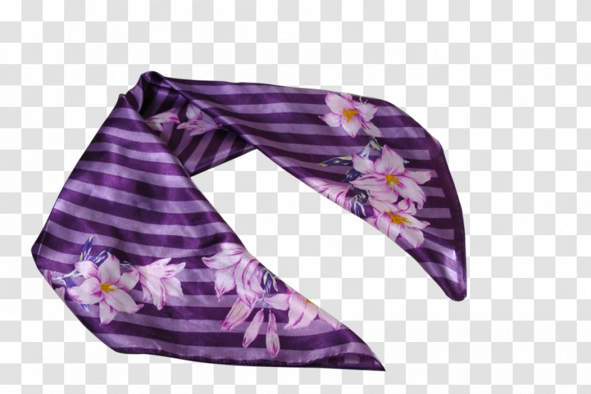 Scarf Stole Silk Neck Head - Purple Transparent PNG