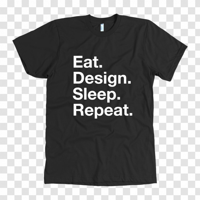 Long-sleeved T-shirt Clothing - Text - Eat Sleep Transparent PNG