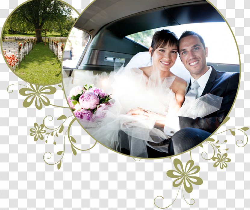 Floral Design Wedding Limousine Car - Flower Transparent PNG