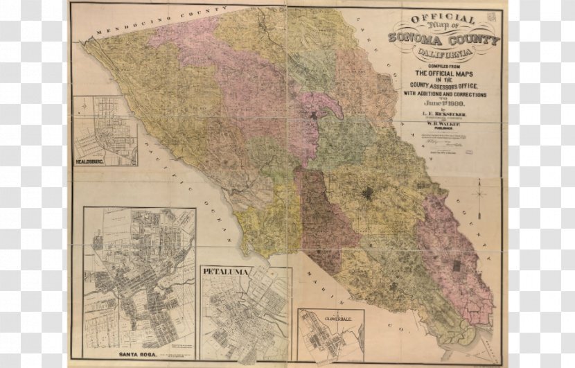 Sonoma City Map Atlas Topographic Transparent PNG