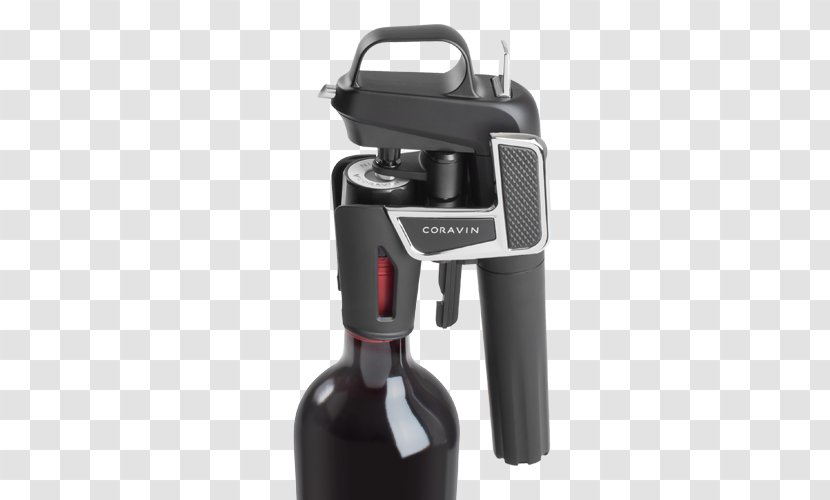 Bottle Wine Coravin 802003 Screw Caps Black Model Two Elite - Tool Transparent PNG