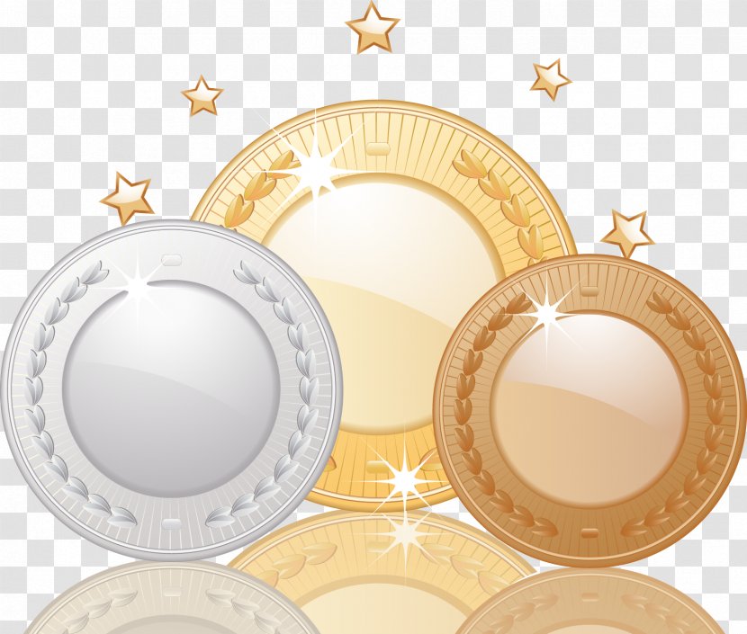 2010 Winter Olympics Gold Medal Olympic - Trophy - Vector Coins Transparent PNG