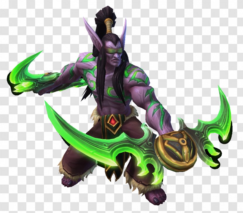 Heroes Of The Storm World Warcraft Illidan Stormrage Blizzard Entertainment - Figurine Transparent PNG
