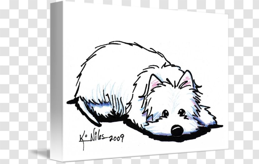Cat West Highland White Terrier Art - Imagekind Transparent PNG