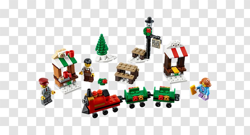 LEGO 40262 Christmas Mini Train Ride 2017 Holiday Seasonal Set 169pcs Amazon.com 40034 - Gift - Santa Lego Directions Transparent PNG