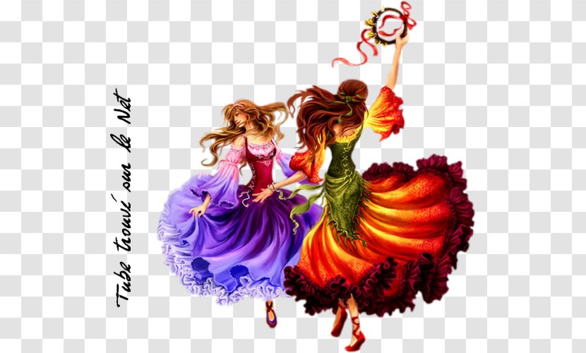 Belly Dance Pole Folk Party - Heart - Watercolor Transparent PNG