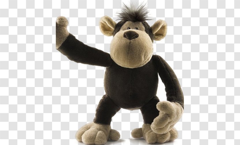 Gorilla Monkey Stuffed Toy NICI AG - Heart - Puppet Picture Transparent PNG
