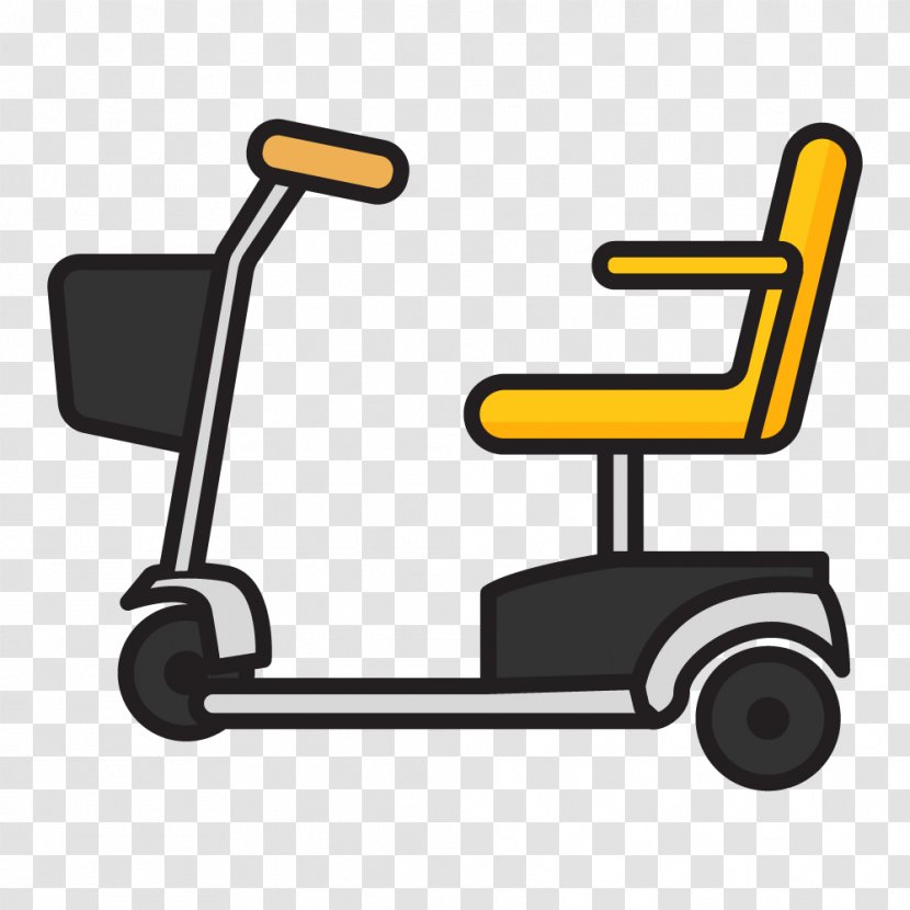 Clip Art Mobility Scooters Wheelchair Vector Graphics Aid - Chair - Power Scooter Transparent PNG