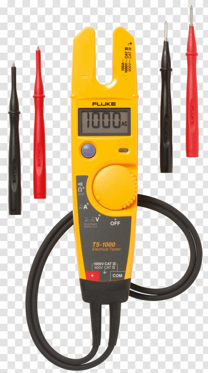 Fluke Corporation Multimeter Test Light Electric Current Clamp - Volt - T600 Transparent PNG