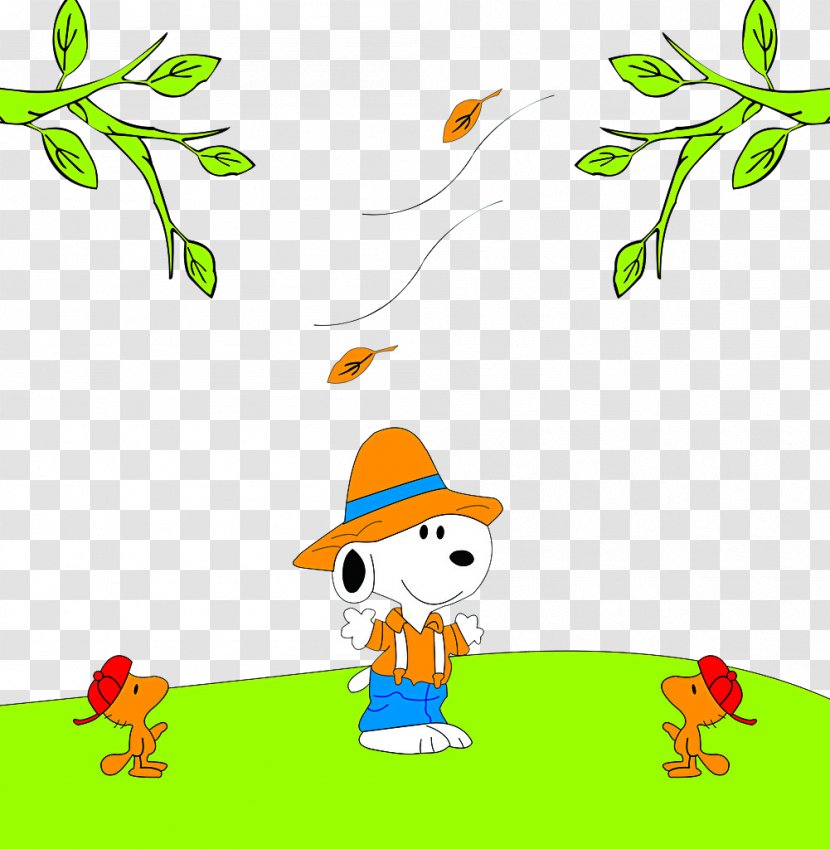 Autumn Animation Cartoon - Branch - The Leaves Transparent PNG