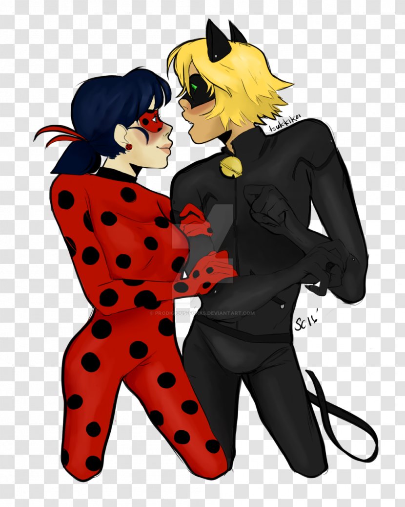 Adrien Agreste DeviantArt Fan Art Clip - Mythical Creature - Ladybug Transparent PNG