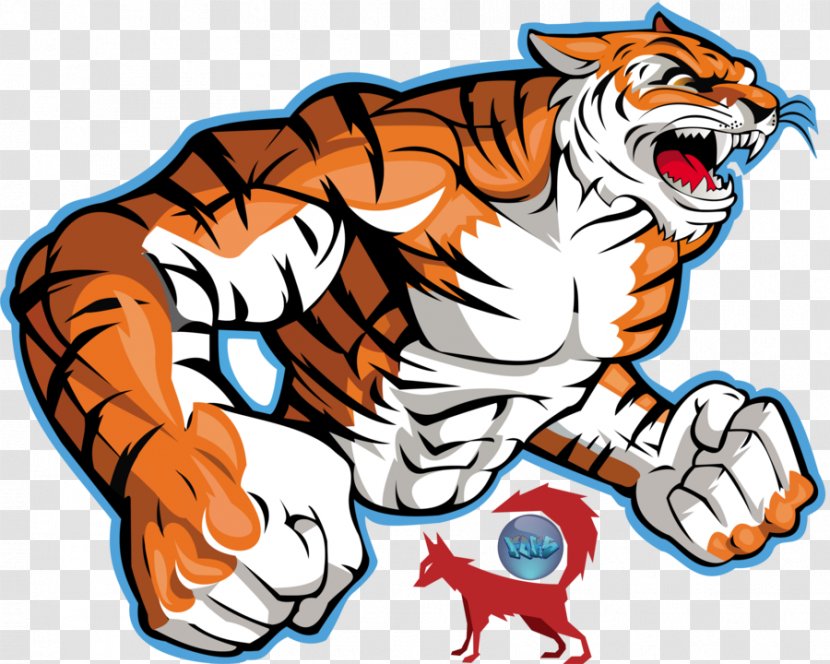 Bengal Tiger Logo Clip Art - Big Cats - Vector Transparent PNG
