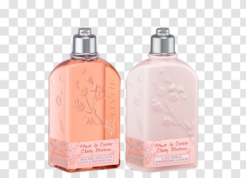Lotion L'Occitane En Provence Shower Gel Soap - Personal Care - Flor De Cerezo Transparent PNG