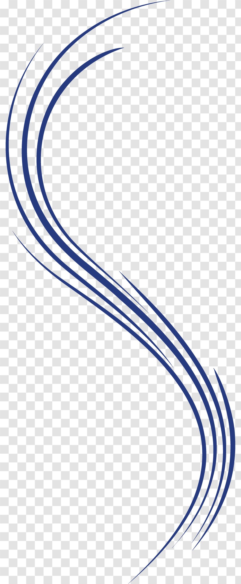 Blue Azure Clip Art - Curve - Wavy Line Transparent PNG