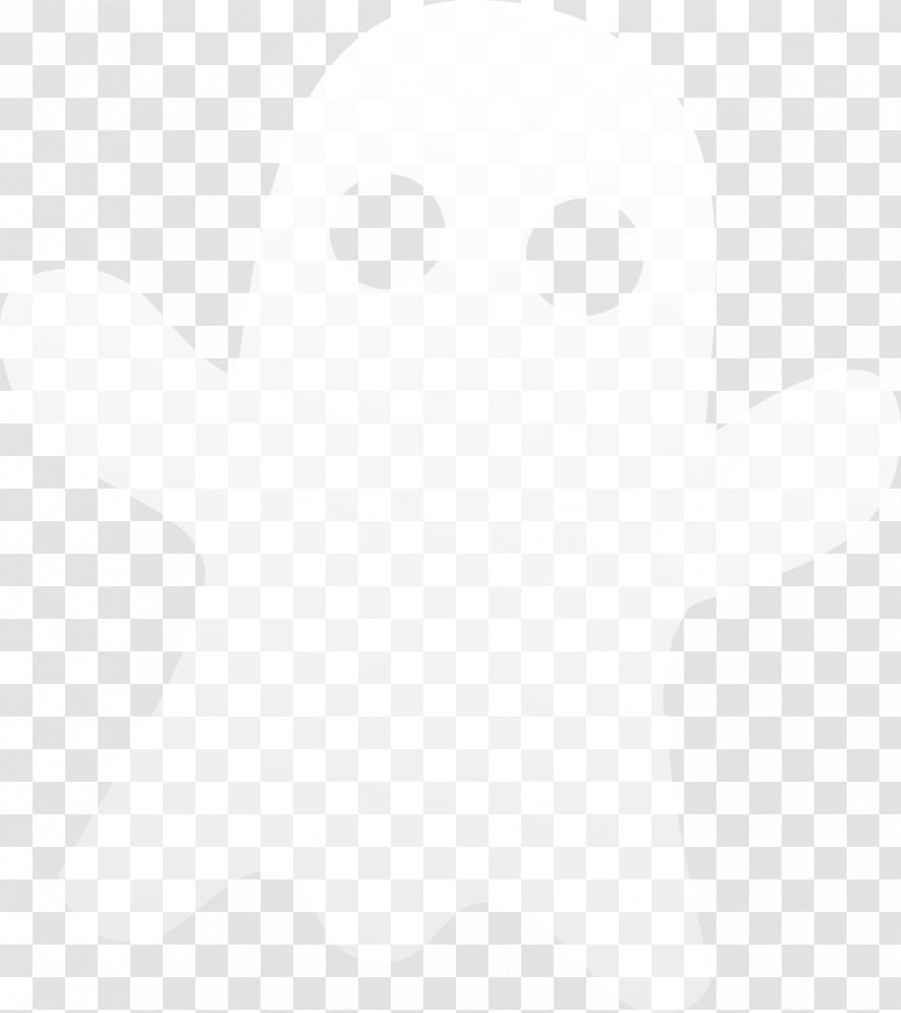 Halloween Ghost - White - Black Transparent PNG