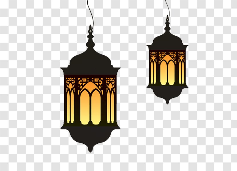 Ramadan Eid Al-Fitr Lantern Clip Art - Product Design - Cartoon Lights Transparent PNG