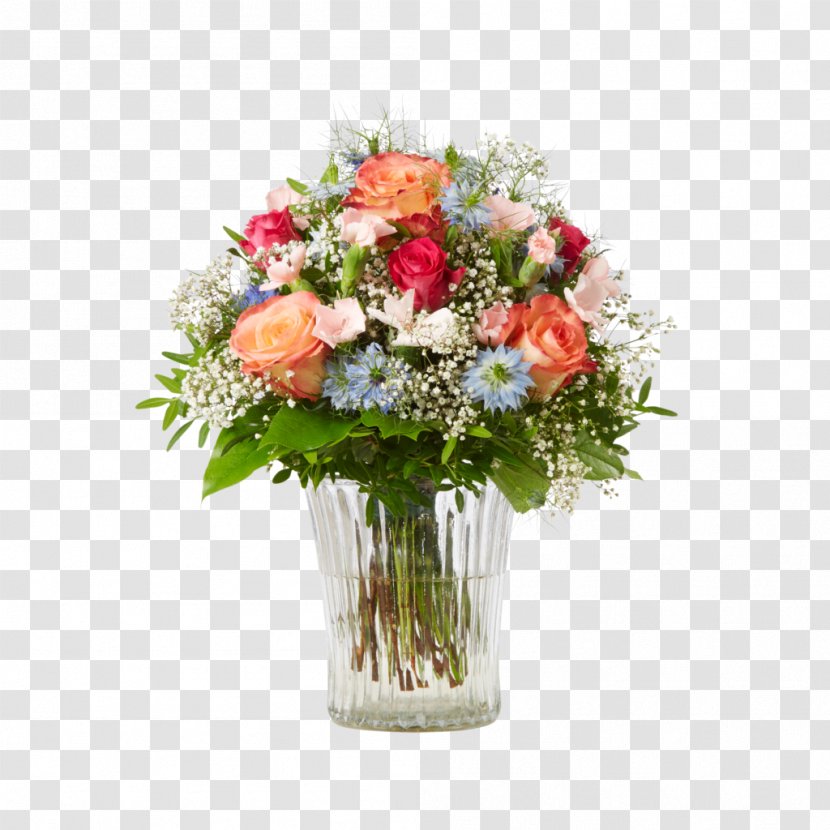 Flower Bouquet Cut Flowers Floral Design Birthday - Artificial Transparent PNG