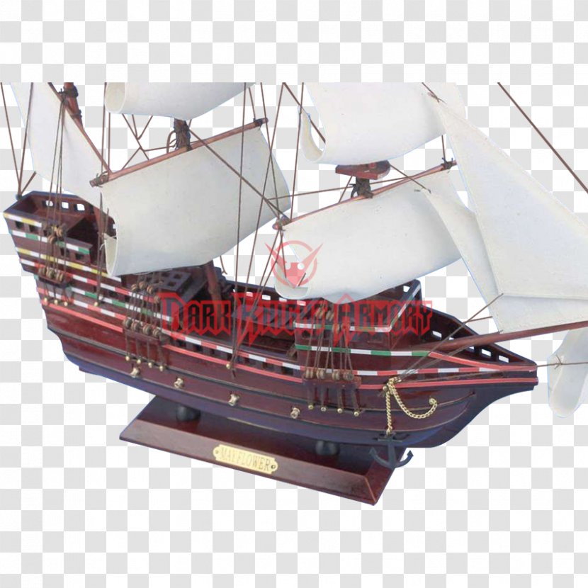 Mayflower II Brigantine Ship - Model Transparent PNG