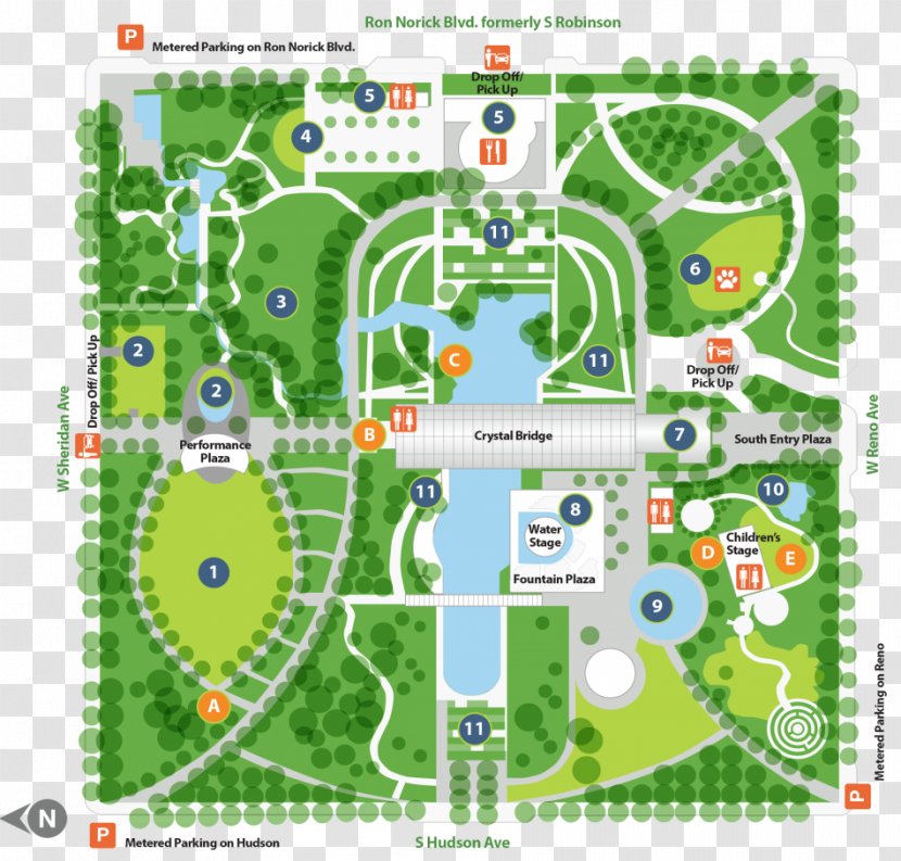 Myriad Botanical Gardens Cox Convention Center French Formal Garden Map - Fountain - Thailand Landscape Transparent PNG