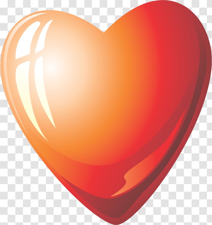 Valentine's Day Love - Orange Transparent PNG