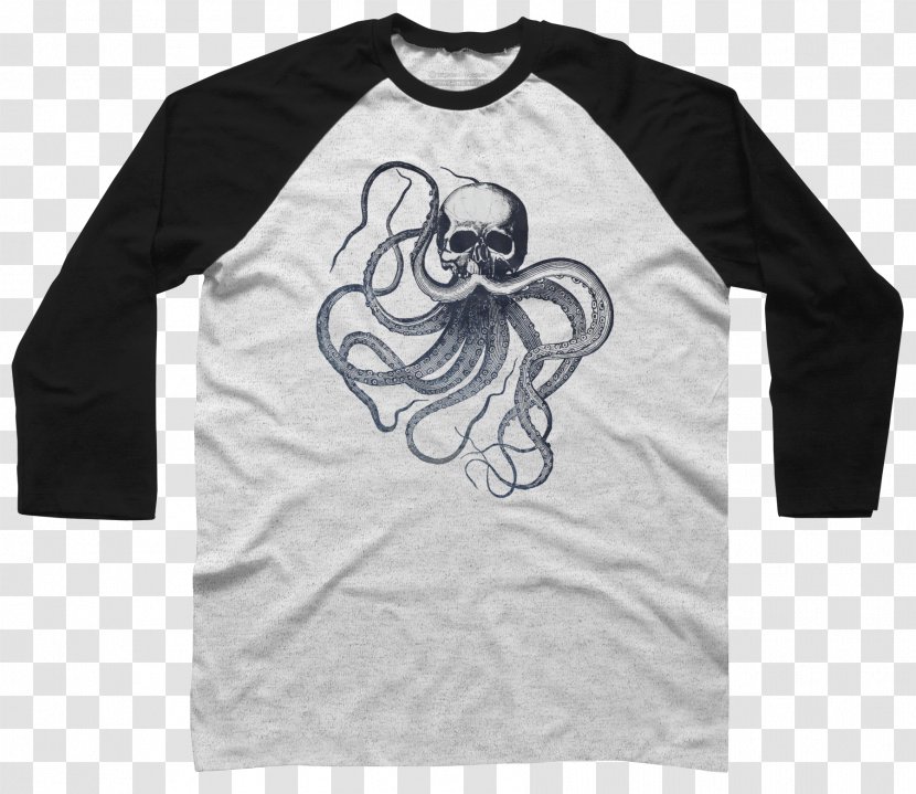 Long-sleeved T-shirt Hoodie Raglan Sleeve - Shopping - Birdcage By Octopus Artis Transparent PNG