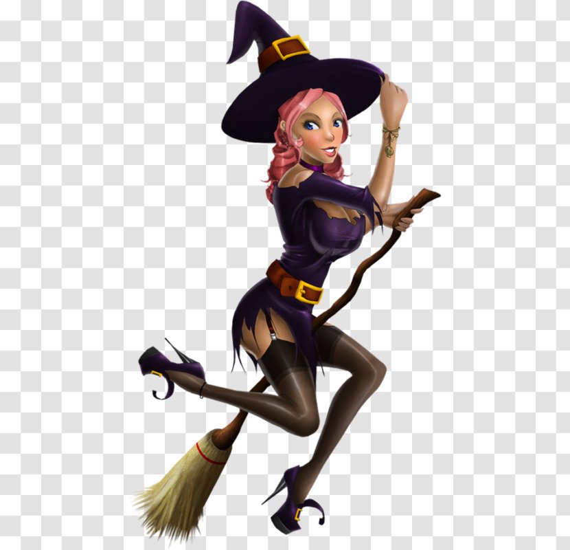 The Witch Boszorkxe1ny Halloween Clip Art - Cartoon Transparent PNG