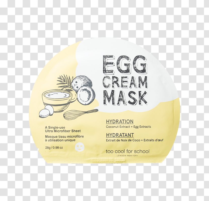 Too Cool For School Egg Cream Sheet Mask Cosmetics ISeoul Beauty Newfoundland Facial - Hydration Transparent PNG