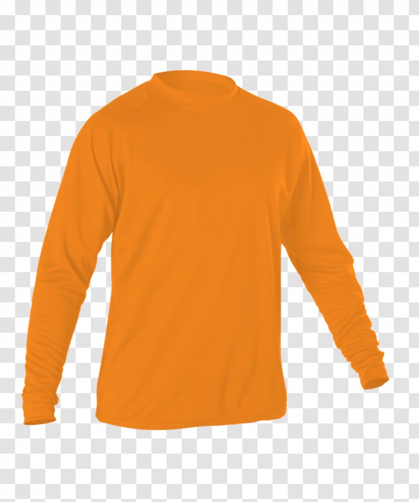 Long-sleeved T-shirt Clothing Jacket - Orange - Tshirt Football Transparent PNG